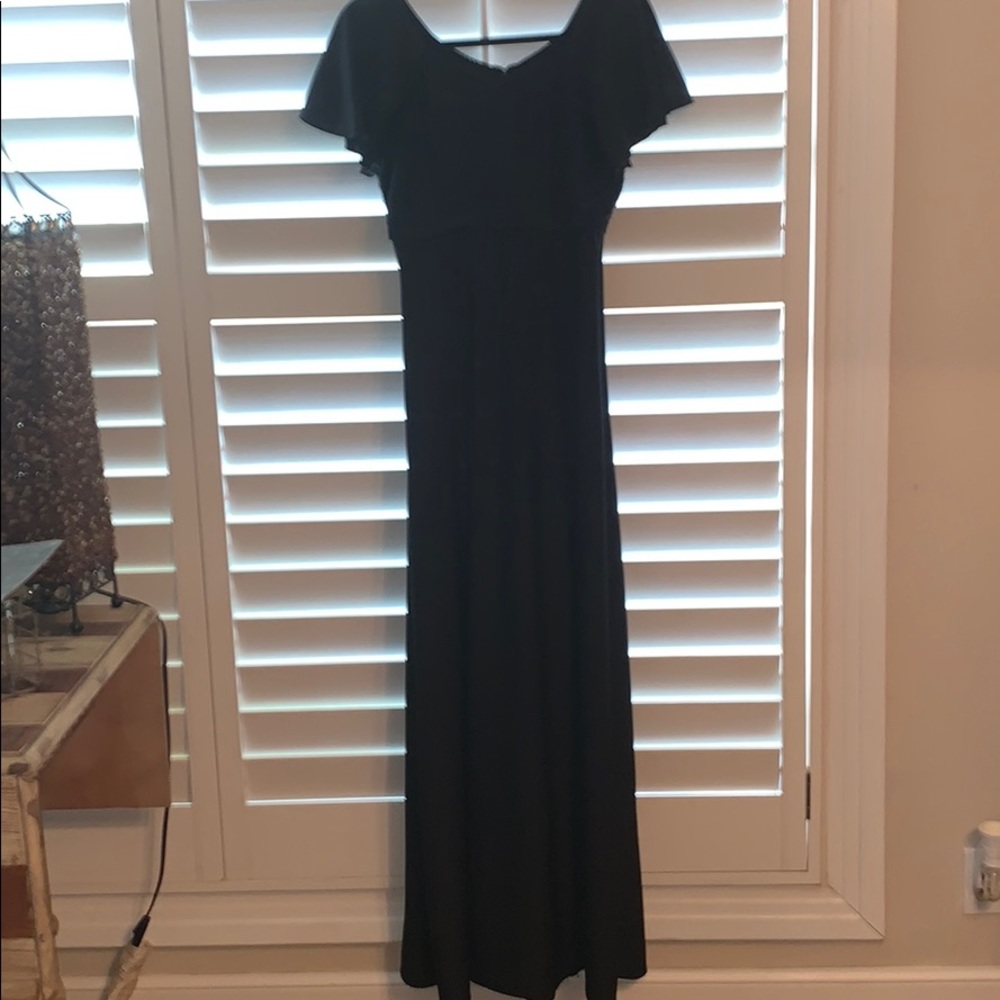 Full length black dress - Halloween or formal?